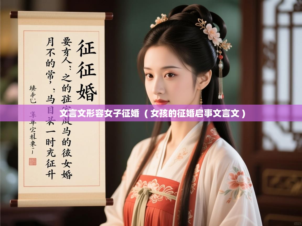  文言文形容女子征婚  ( 女孩的征婚启事文言文 )
