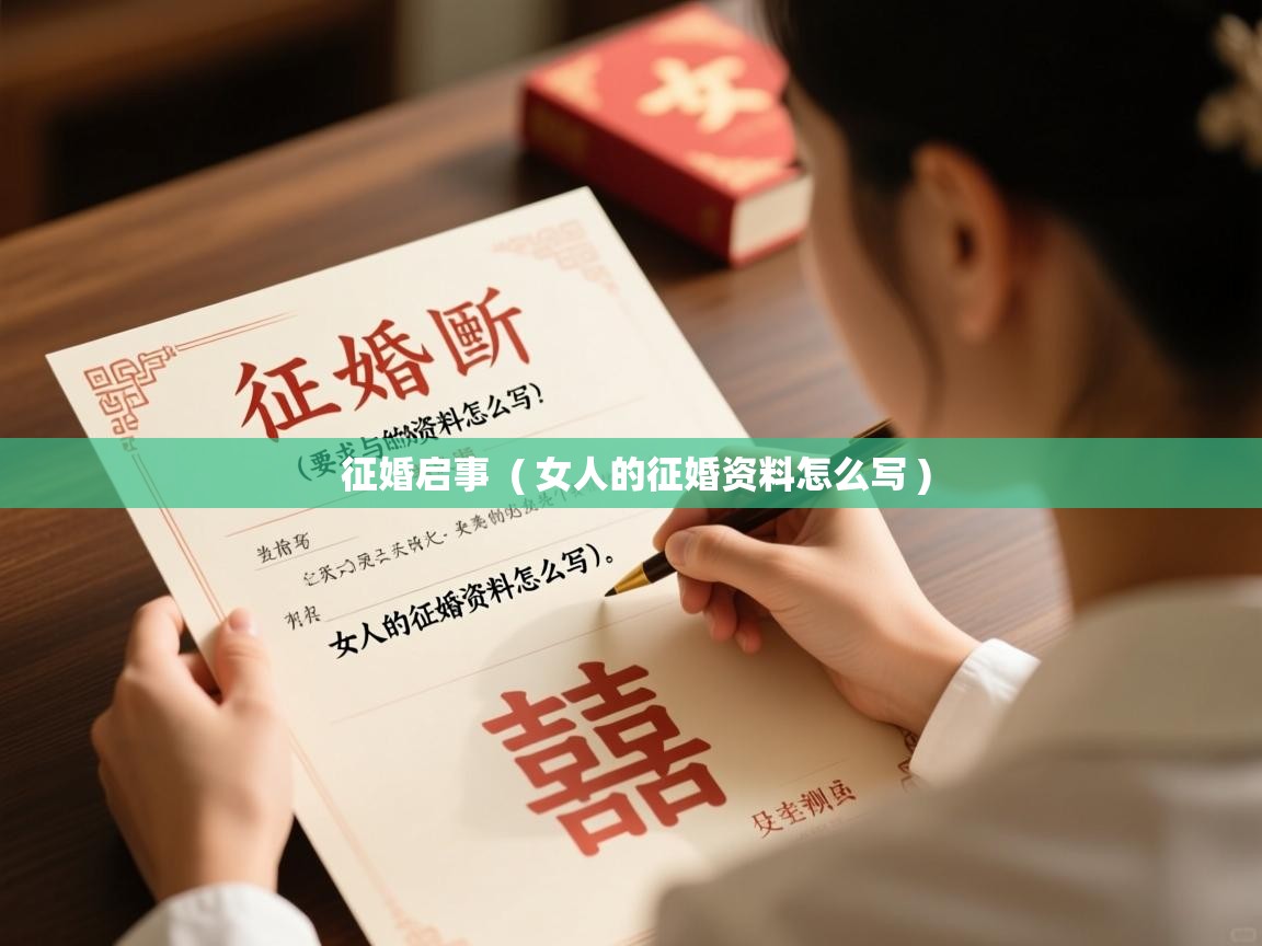 征婚启事 ( 女人的征婚资料怎么写 ) 征婚启事 ( 女人的征婚资料怎么写 )