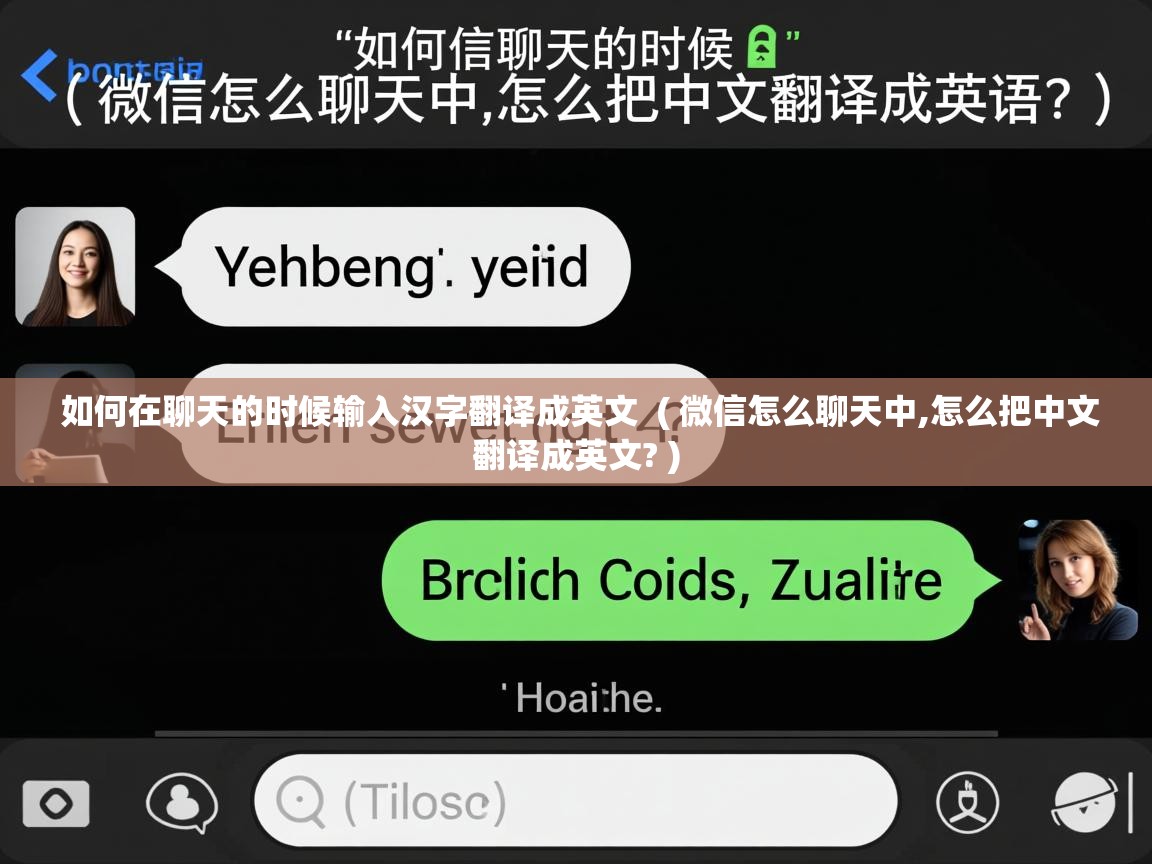  如何在聊天的时候输入汉字翻译成英文  ( 微信怎么聊天中,怎么把中文翻译成英文? )