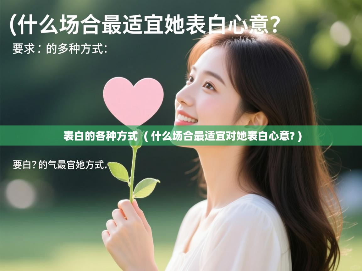  表白的各种方式  ( 什么场合最适宜对她表白心意? )