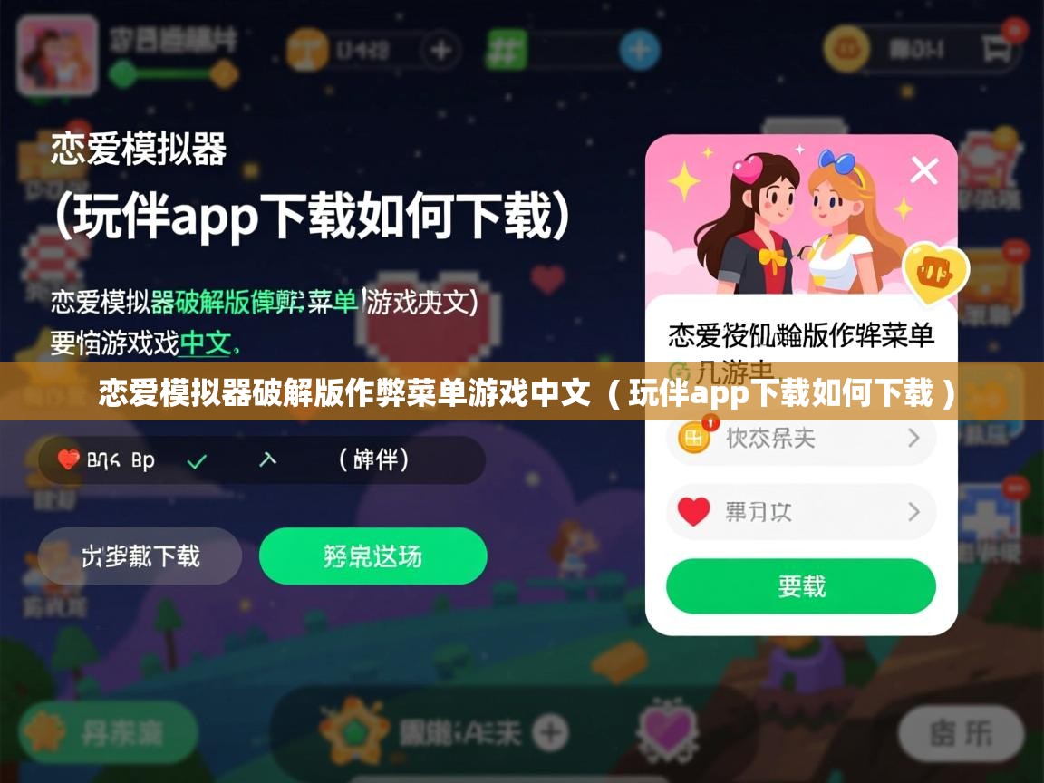  恋爱模拟器破解版作弊菜单游戏中文  ( 玩伴app下载如何下载 )