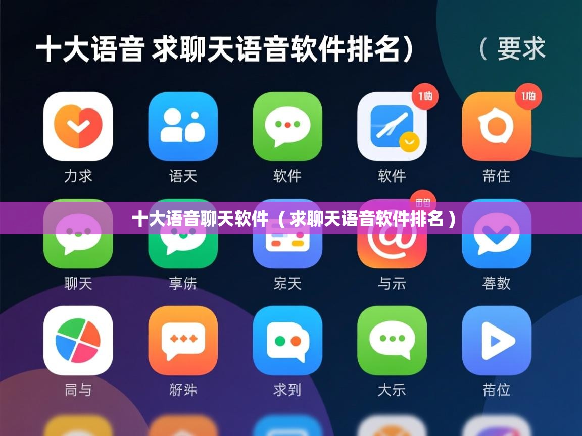  十大语音聊天软件  ( 求聊天语音软件排名 )
