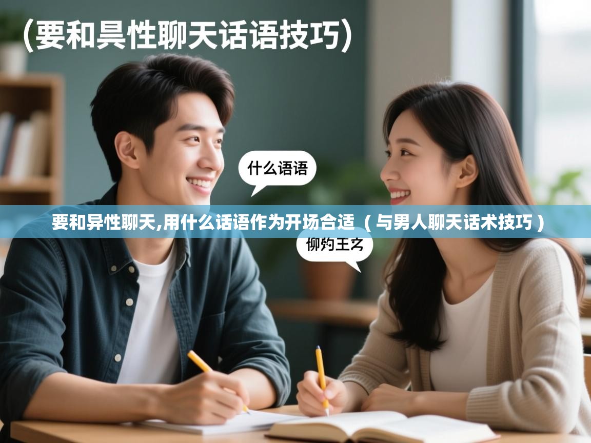  要和异性聊天,用什么话语作为开场合适  ( 与男人聊天话术技巧 )