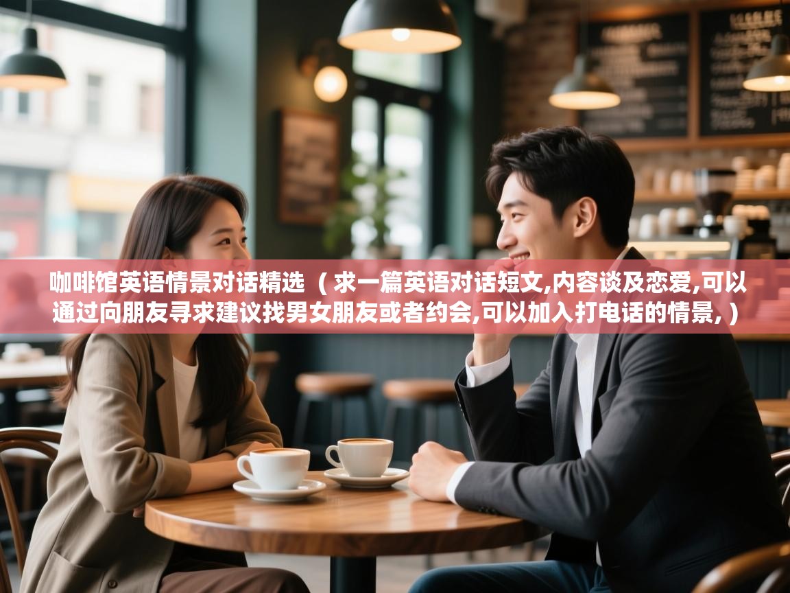  咖啡馆英语情景对话精选  ( 求一篇英语对话短文,内容谈及恋爱,可以通过向朋友寻求建议找男女朋友或者约会,可以加入打电话的情景, )