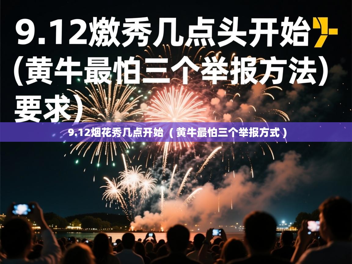  9.12烟花秀几点开始  ( 黄牛最怕三个举报方式 )