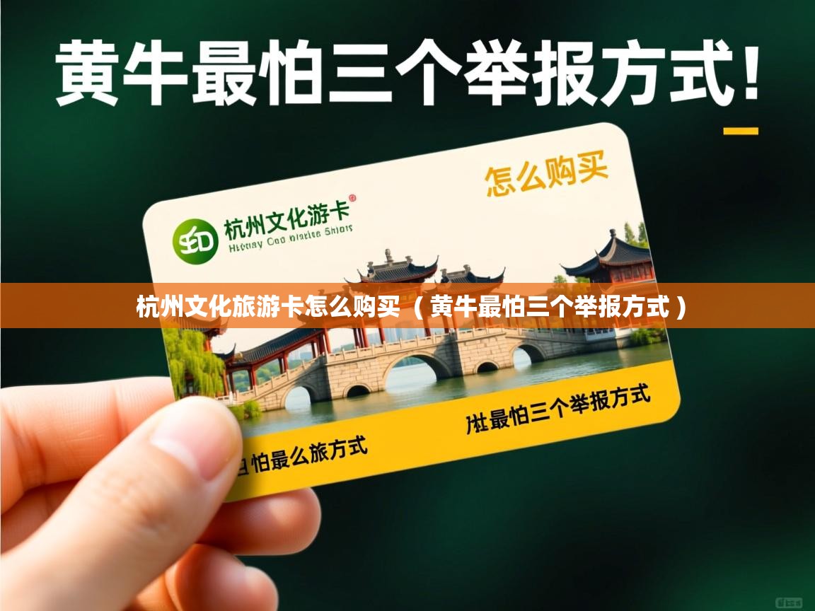  杭州文化旅游卡怎么购买  ( 黄牛最怕三个举报方式 )