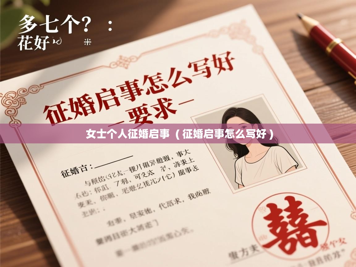  女士个人征婚启事  ( 征婚启事怎么写好 )