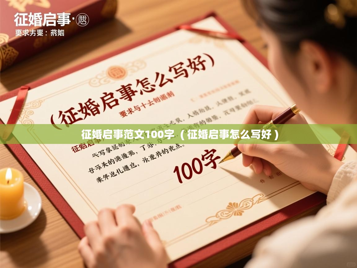 征婚启事范文100字  ( 征婚启事怎么写好 )
