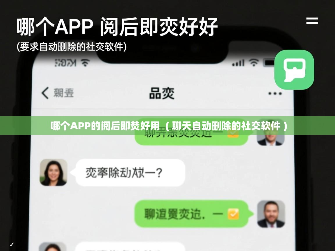  哪个APP的阅后即焚好用  ( 聊天自动删除的社交软件 )
