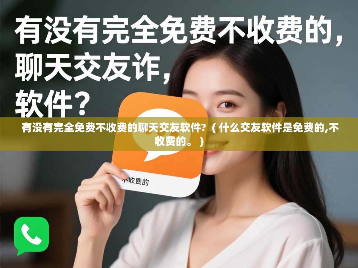  有没有完全免费不收费的聊天交友软件?  ( 什么交友软件是免费的,不收费的。 )