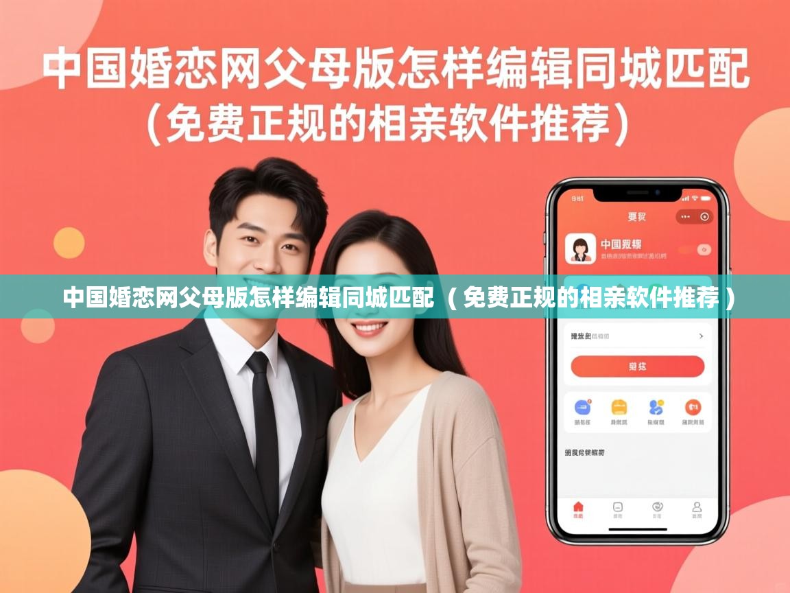  中国婚恋网父母版怎样编辑同城匹配  ( 免费正规的相亲软件推荐 )