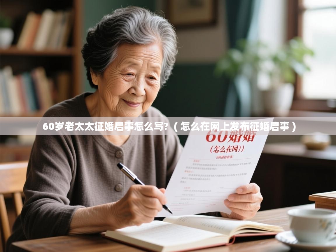  60岁老太太征婚启事怎么写?  ( 怎么在网上发布征婚启事 )