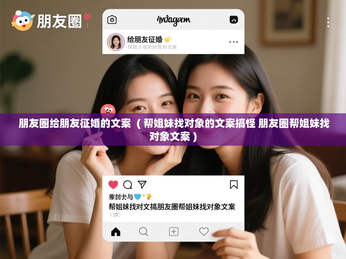  朋友圈给朋友征婚的文案  ( 帮姐妹找对象的文案搞怪 朋友圈帮姐妹找对象文案 )