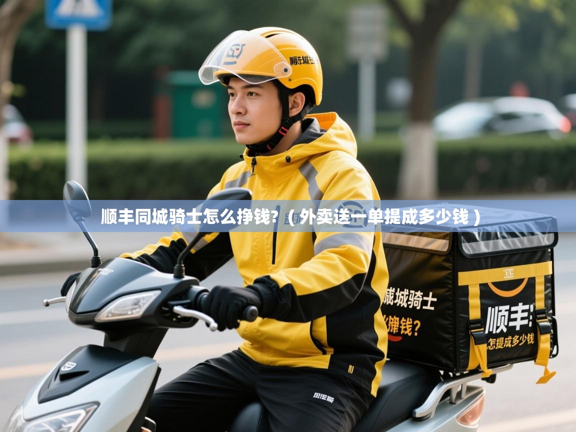  顺丰同城骑士怎么挣钱?  ( 外卖送一单提成多少钱 )