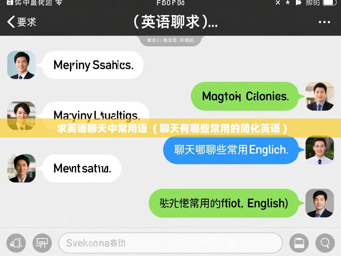  求英语聊天中常用语  ( 聊天有哪些常用的简化英语 )