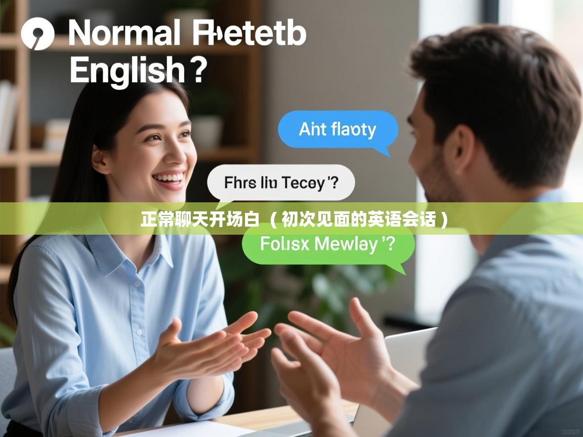  正常聊天开场白  ( 初次见面的英语会话 )