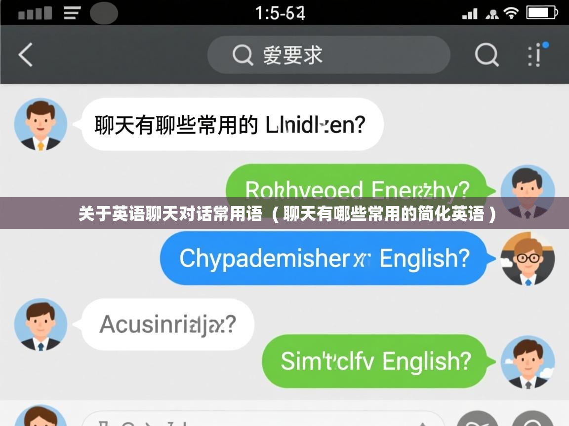  关于英语聊天对话常用语  ( 聊天有哪些常用的简化英语 )