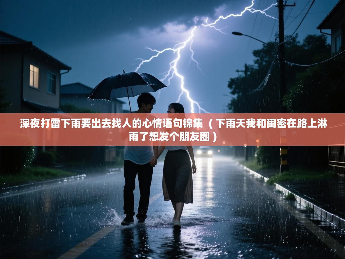  深夜打雷下雨要出去找人的心情语句锦集  ( 下雨天我和闺密在路上淋雨了想发个朋友圈 )