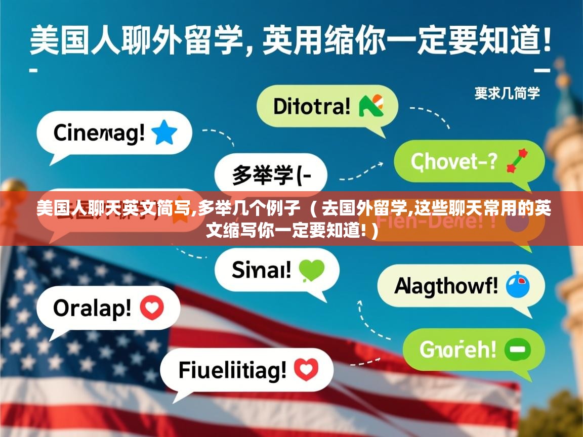  美国人聊天英文简写,多举几个例子  ( 去国外留学,这些聊天常用的英文缩写你一定要知道! )