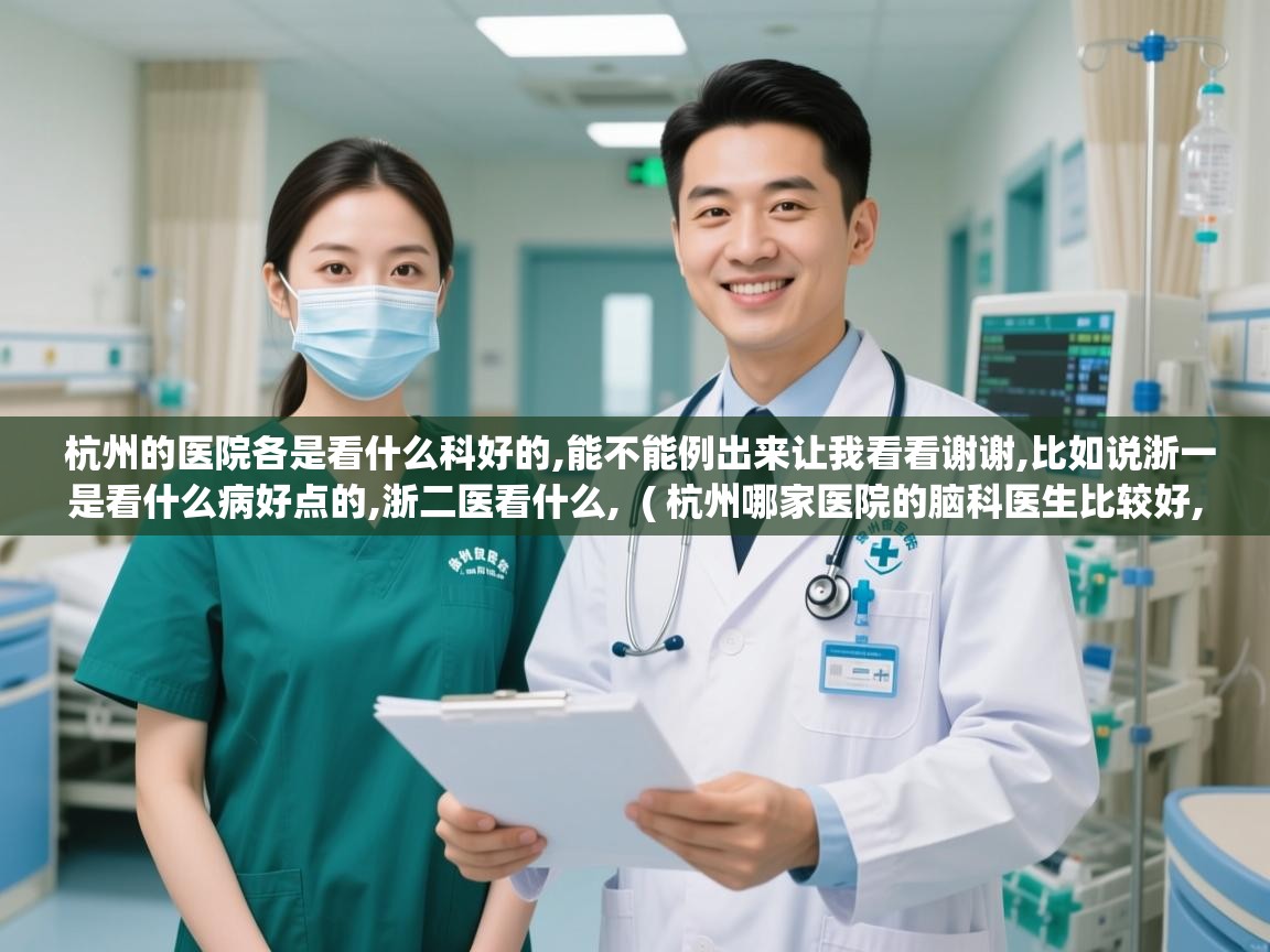  杭州的医院各是看什么科好的,能不能例出来让我看看谢谢,比如说浙一是看什么病好点的,浙二医看什么,  ( 杭州哪家医院的脑科医生比较好,, )