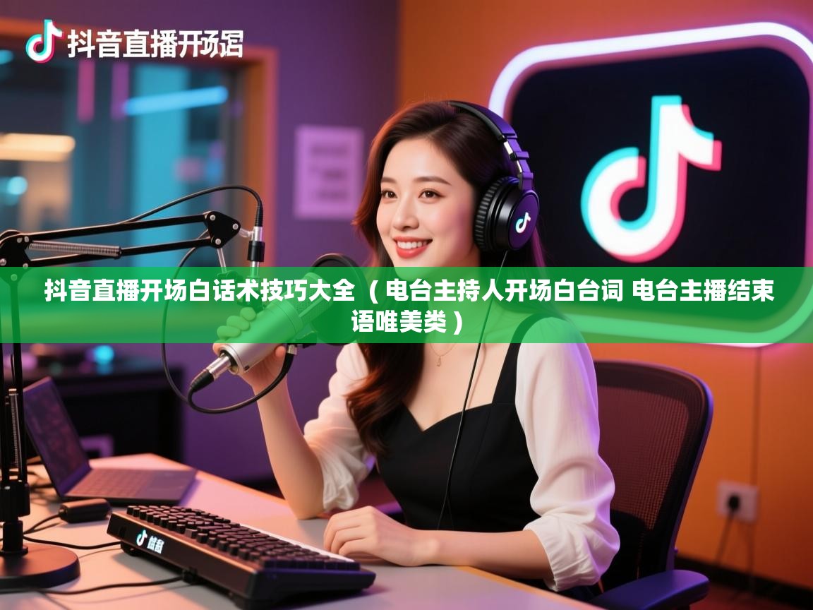  抖音直播开场白话术技巧大全  ( 电台主持人开场白台词 电台主播结束语唯美类 )