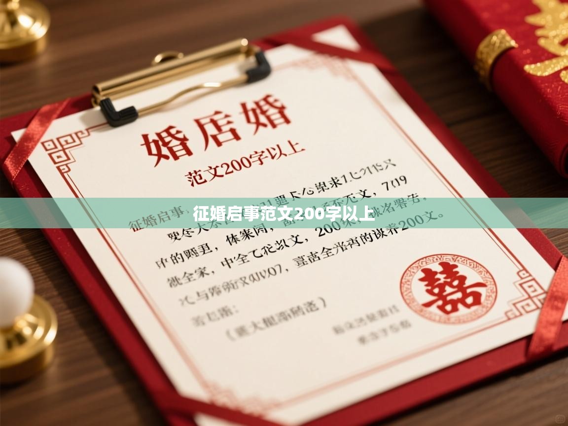  征婚启事范文200字以上 