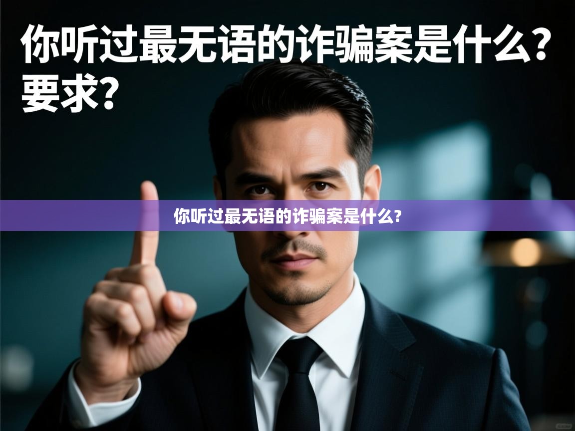  你听过最无语的诈骗案是什么? 