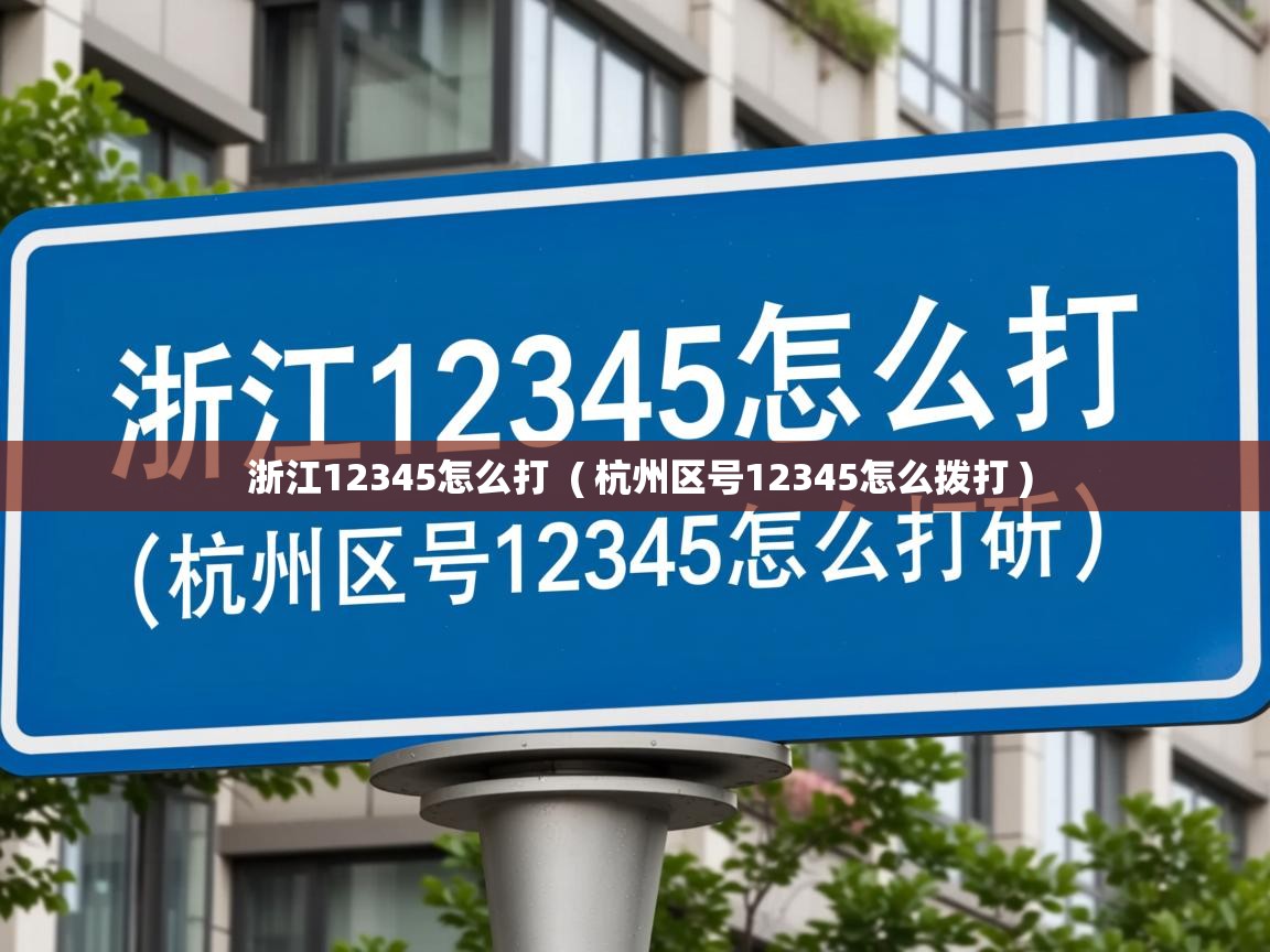  浙江12345怎么打  ( 杭州区号12345怎么拨打 )