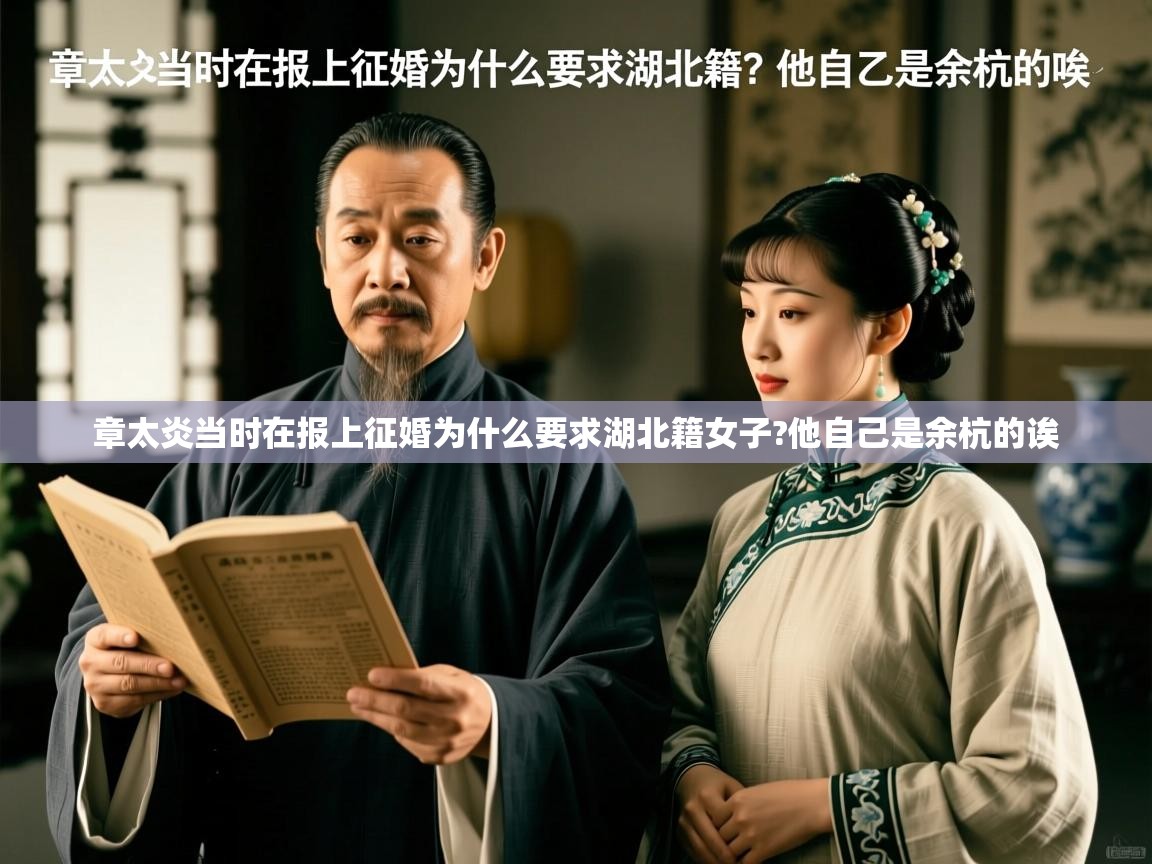  章太炎当时在报上征婚为什么要求湖北籍女子?他自己是余杭的诶 