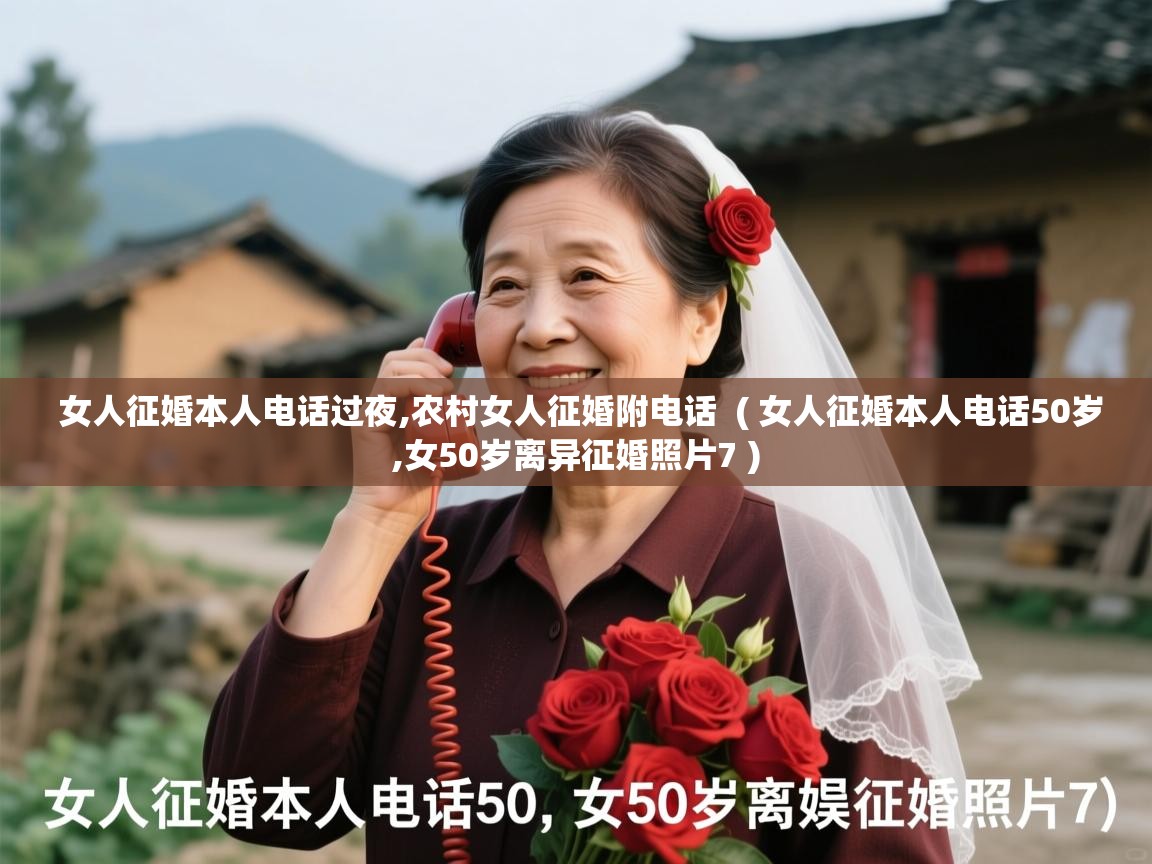  女人征婚本人电话过夜,农村女人征婚附电话  ( 女人征婚本人电话50岁,女50岁离异征婚照片7 )