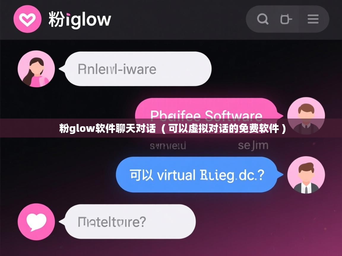  粉glow软件聊天对话  ( 可以虚拟对话的免费软件 )