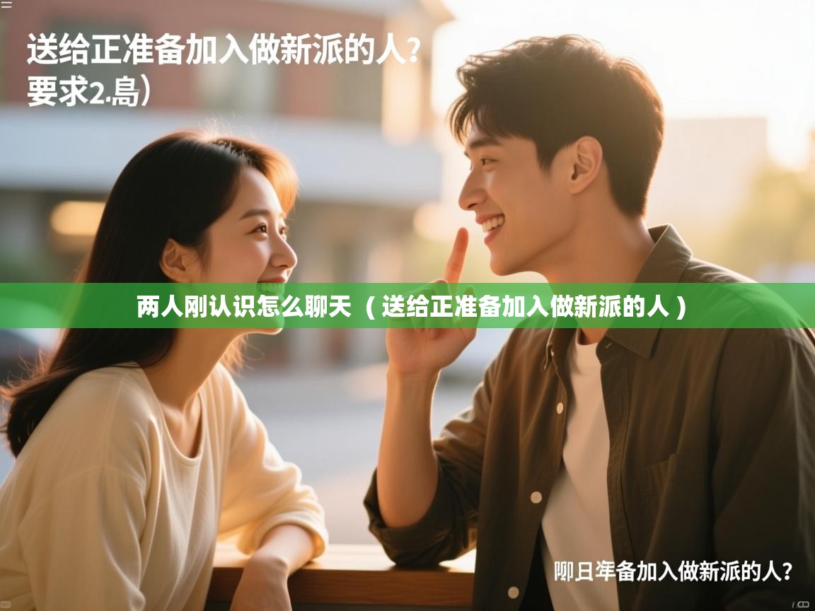  两人刚认识怎么聊天  ( 送给正准备加入做新派的人 )
