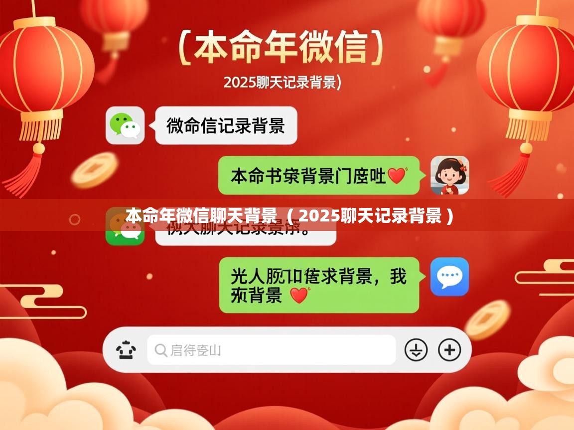  本命年微信聊天背景  ( 2025聊天记录背景 )