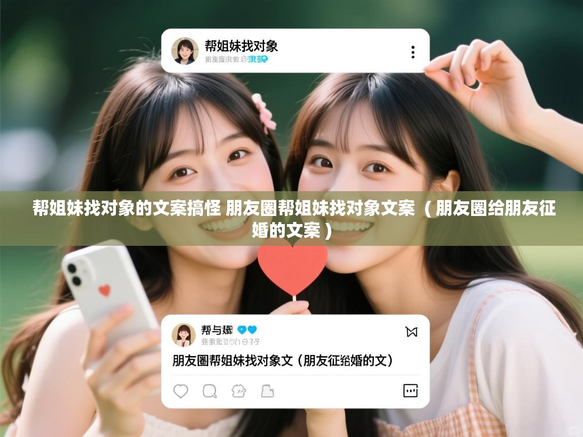  帮姐妹找对象的文案搞怪 朋友圈帮姐妹找对象文案  ( 朋友圈给朋友征婚的文案 )