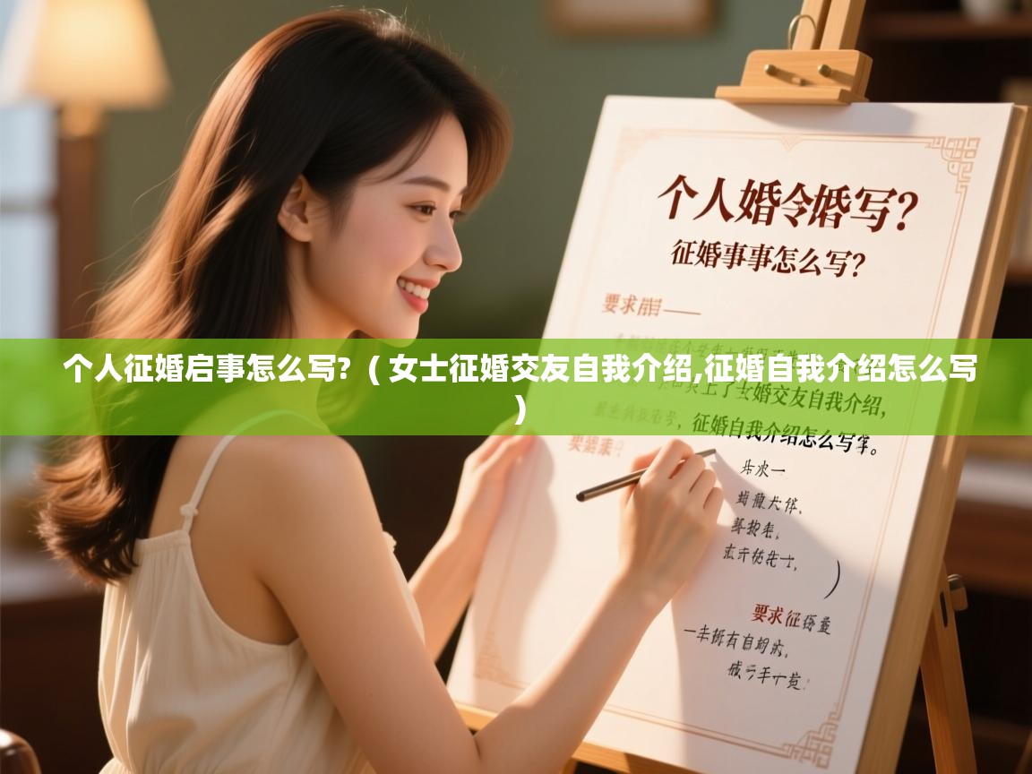  个人征婚启事怎么写?  ( 女士征婚交友自我介绍,征婚自我介绍怎么写 )