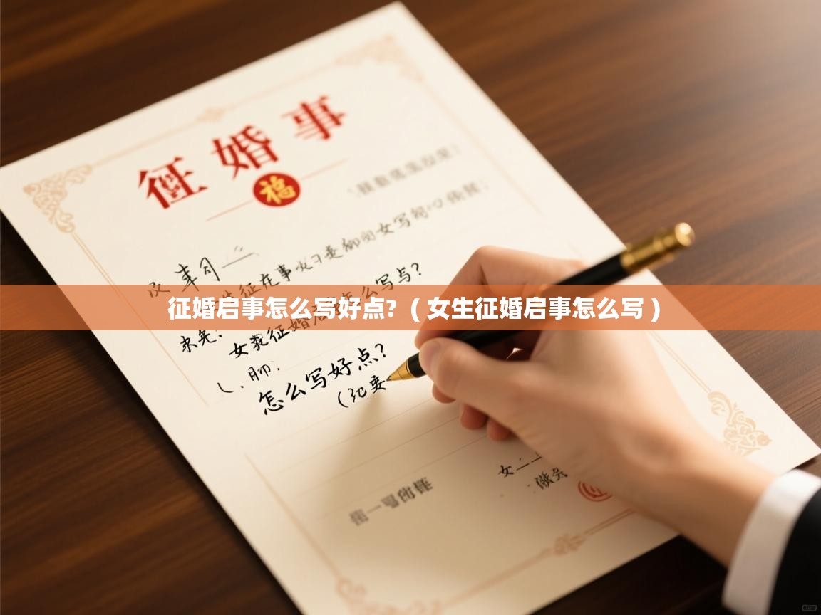  征婚启事怎么写好点?  ( 女生征婚启事怎么写 )