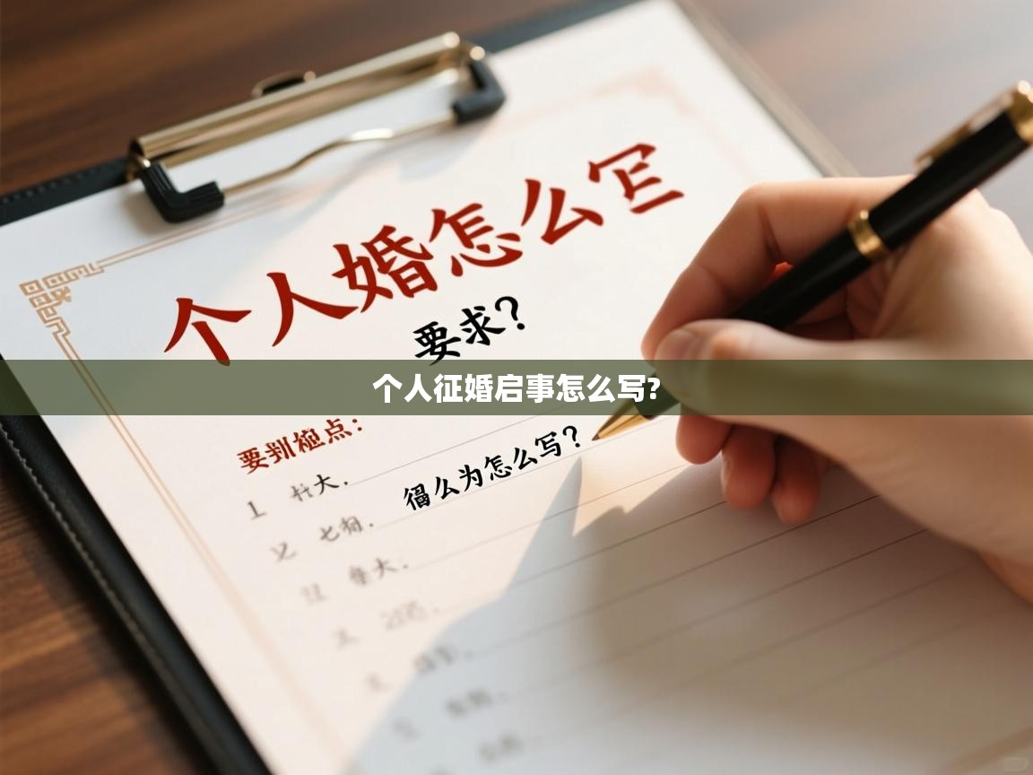  个人征婚启事怎么写? 