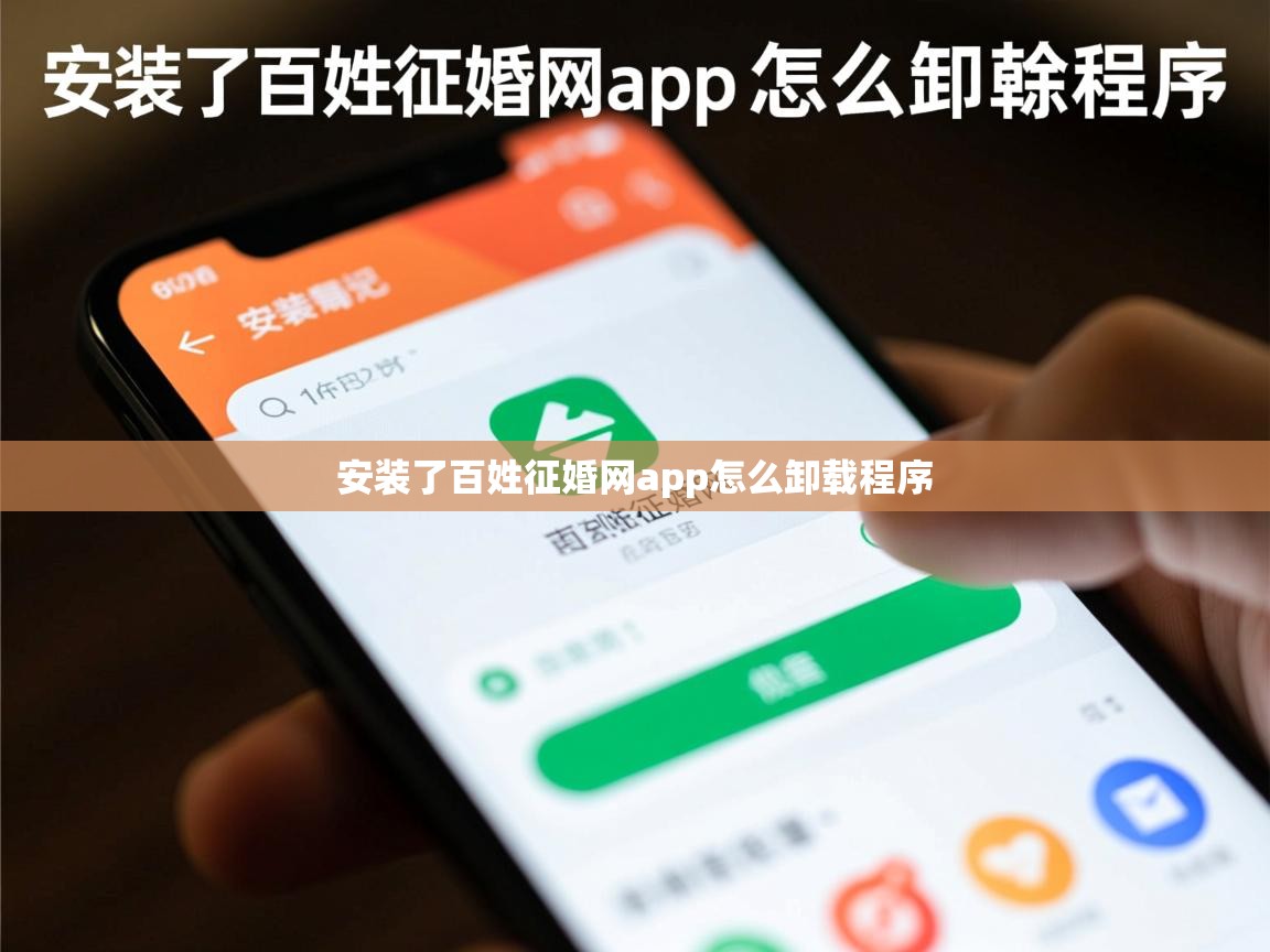 安装了百姓征婚网app怎么卸载程序 