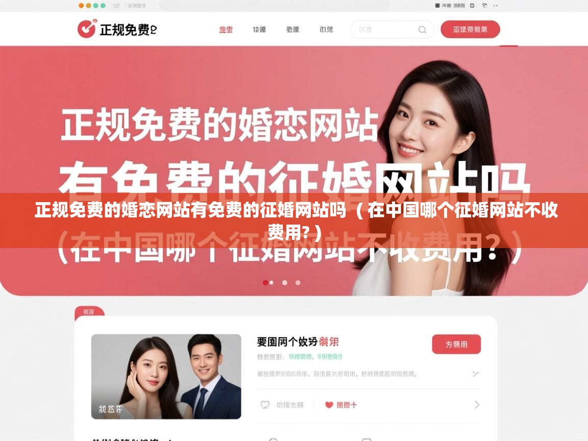 正规免费的婚恋网站有免费的征婚网站吗  ( 在中国哪个征婚网站不收费用? )