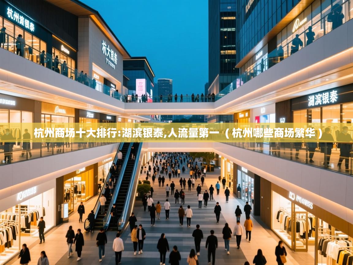  杭州商场十大排行:湖滨银泰,人流量第一  ( 杭州哪些商场繁华 )