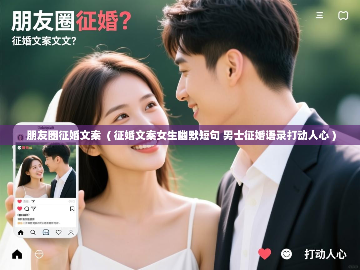  朋友圈征婚文案  ( 征婚文案女生幽默短句 男士征婚语录打动人心 )