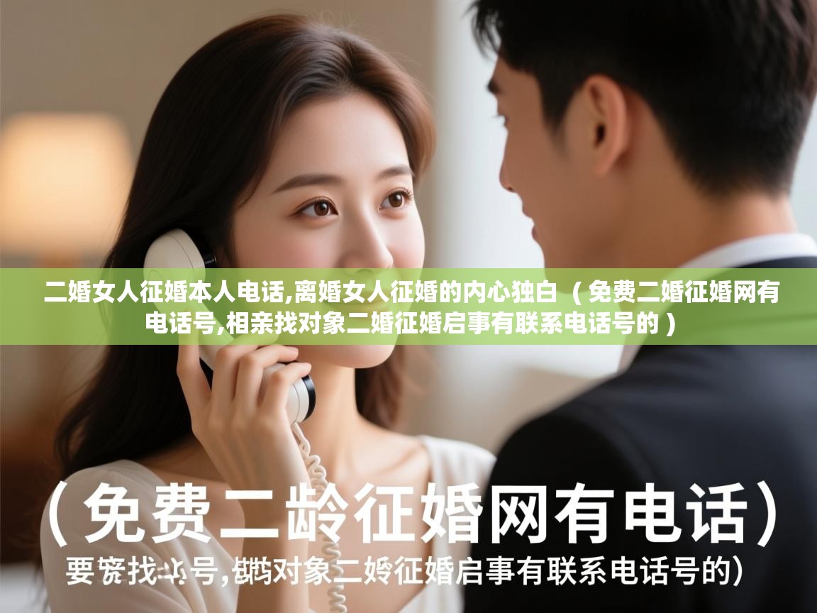  二婚女人征婚本人电话,离婚女人征婚的内心独白  ( 免费二婚征婚网有电话号,相亲找对象二婚征婚启事有联系电话号的 )