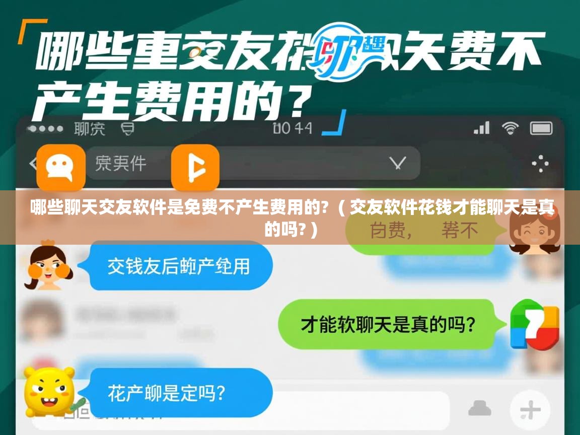 哪些聊天交友软件是免费不产生费用的?  ( 交友软件花钱才能聊天是真的吗? )