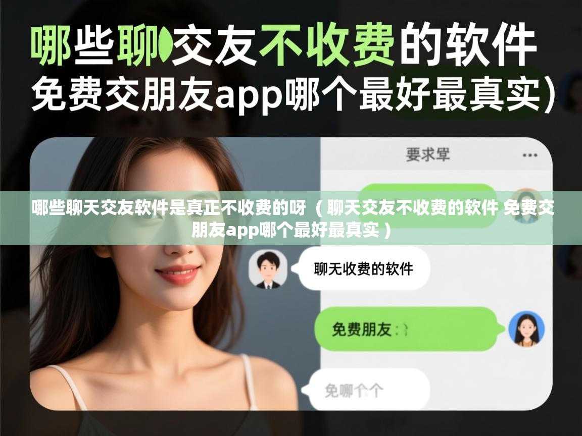  哪些聊天交友软件是真正不收费的呀  ( 聊天交友不收费的软件 免费交朋友app哪个最好最真实 )
