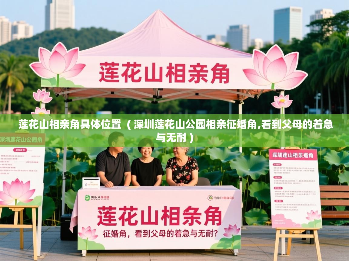  莲花山相亲角具体位置  ( 深圳莲花山公园相亲征婚角,看到父母的着急与无耐 )