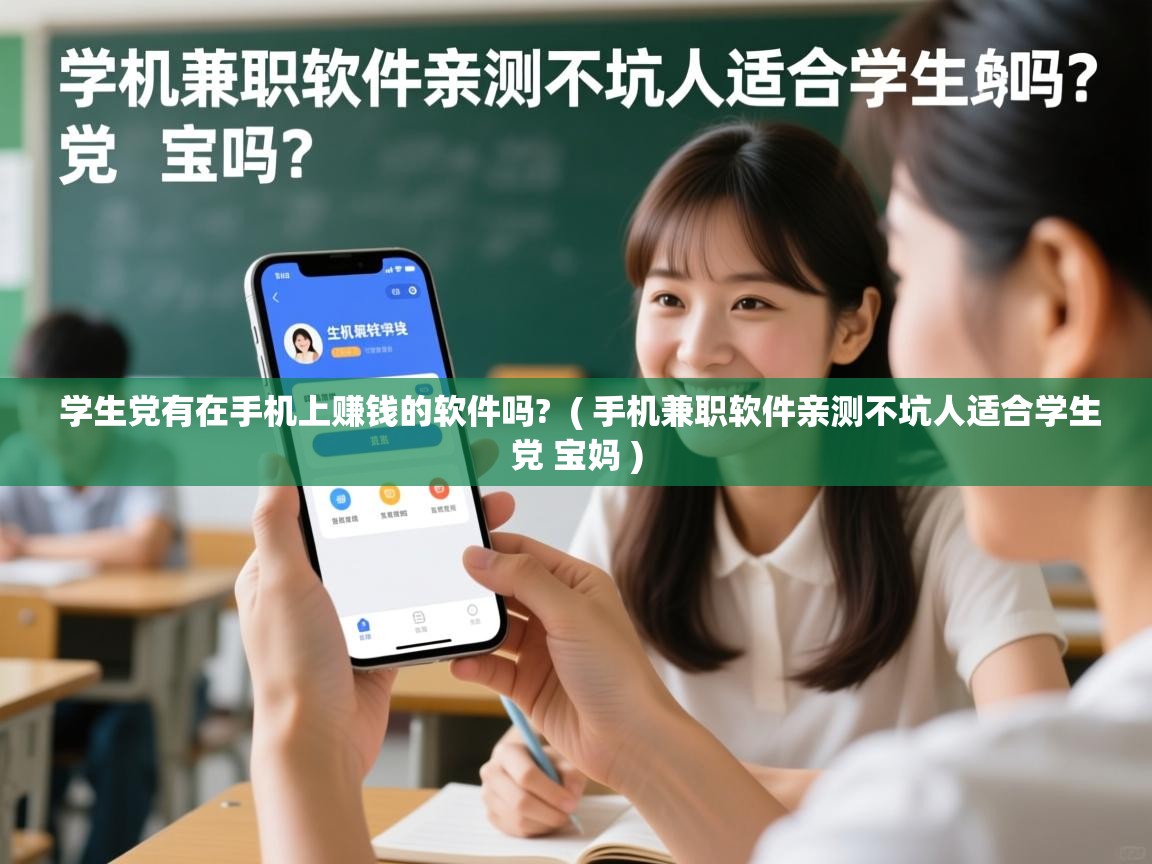  学生党有在手机上赚钱的软件吗?  ( 手机兼职软件亲测不坑人适合学生党 宝妈 )