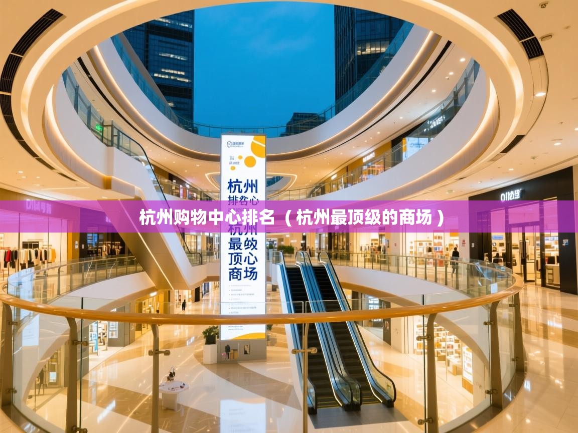  杭州购物中心排名  ( 杭州最顶级的商场 )