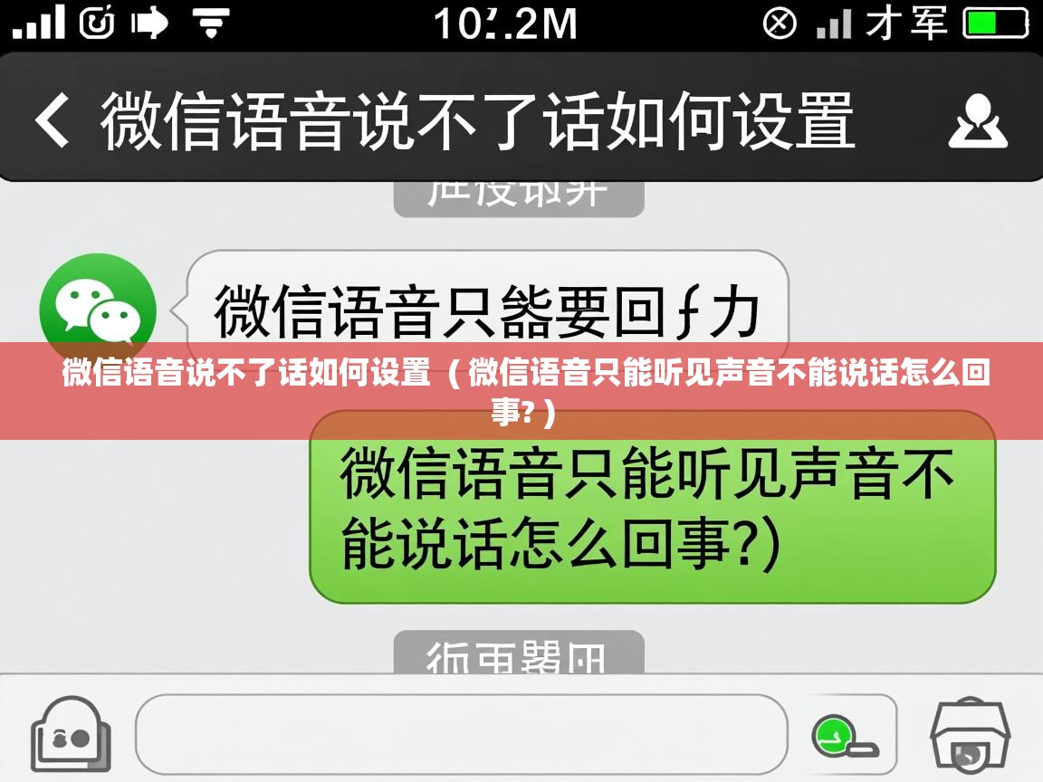  微信语音说不了话如何设置  ( 微信语音只能听见声音不能说话怎么回事? )