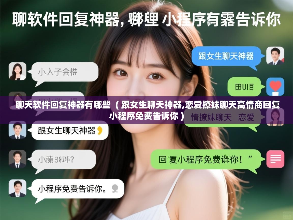  聊天软件回复神器有哪些  ( 跟女生聊天神器,恋爱撩妹聊天高情商回复小程序免费告诉你 )