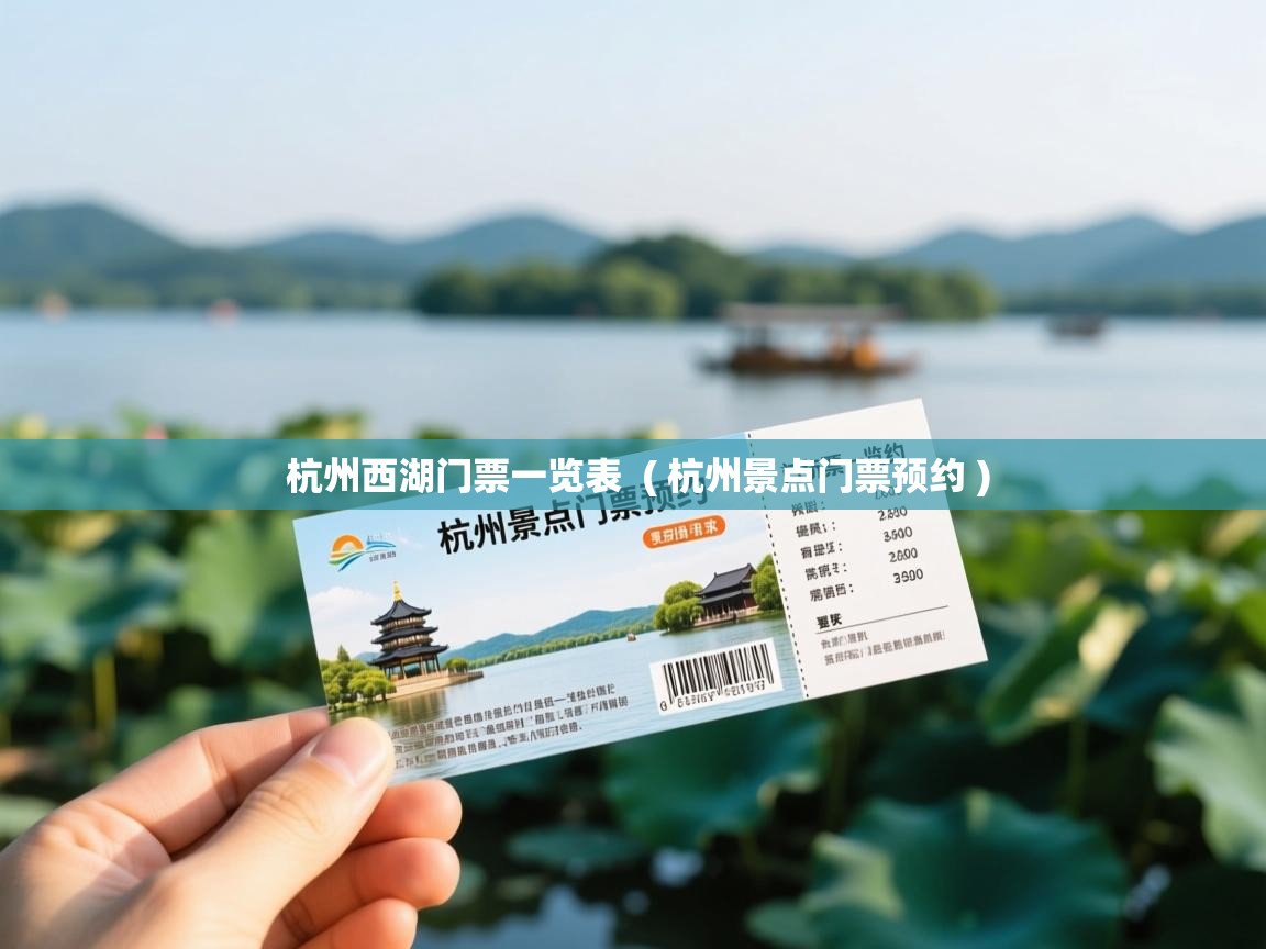  杭州西湖门票一览表  ( 杭州景点门票预约 )